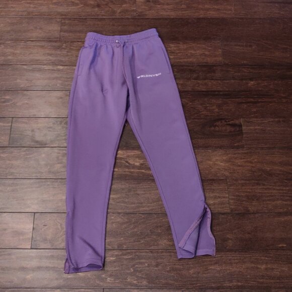 WRLDINVSN Joggers In Purple UNISEX SIZE SMALL - Picture 2 of 7